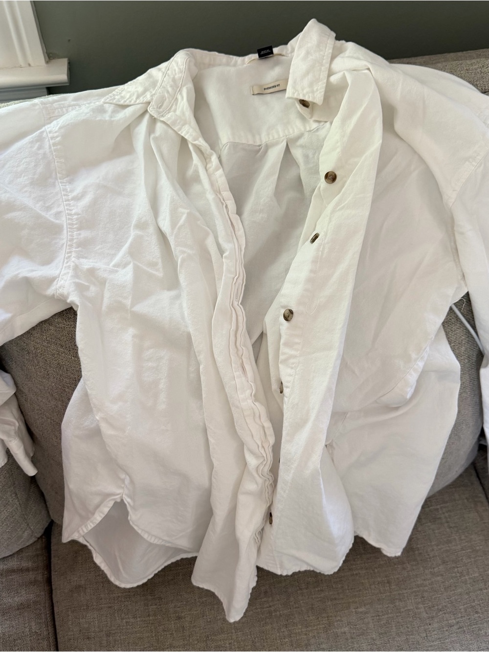 Universal Thread White Oversized Fit button down